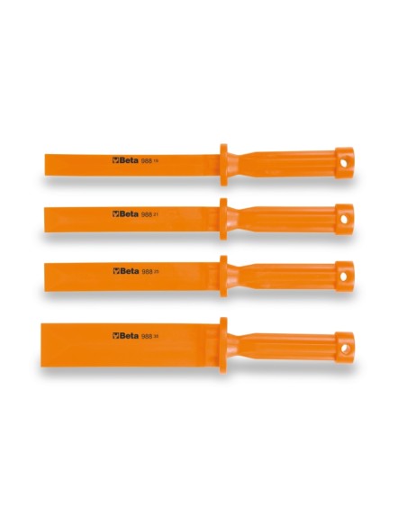 Serie di 4 scalpelli in plastica anti graffio