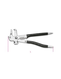 Pinza combinata per equilibratura ruote
