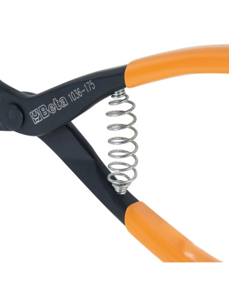 Pinza per anelli seeger esterni a becchi dritti