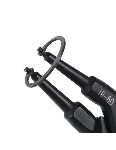 Pinza per anelli seeger esterni a becchi dritti