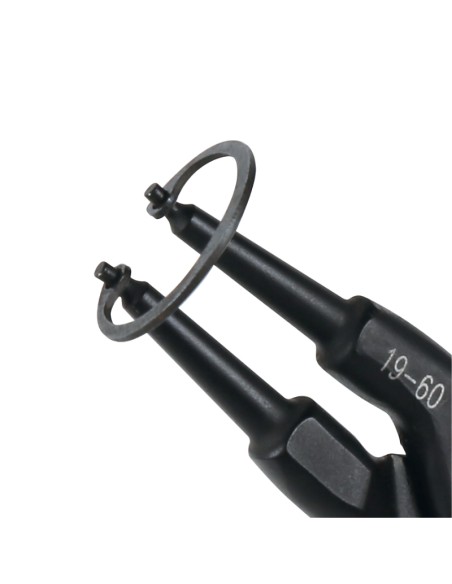 Pinza per anelli seeger esterni a becchi dritti