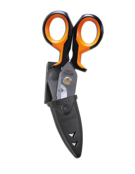 Forbici per elettricisti con profili a fresa graduata in acciaio inossidabile Forbici per elettricisti con profili a fresa graduata in acciaio inossidabile