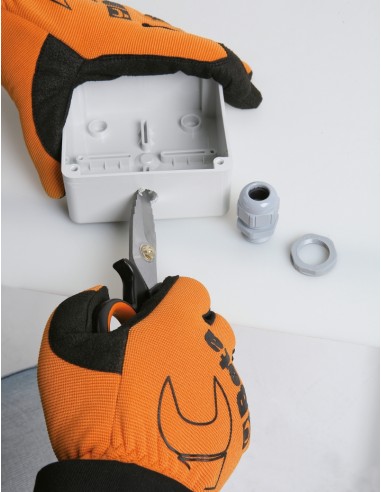 Forbici per elettricisti con profili a fresa graduata in acciaio inossidabile