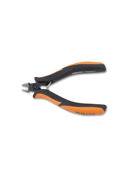 Tronchese per elettronica a taglienti diagonali rasi becchi arrotondati impugnat