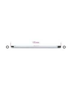 Giravite bivalenti per viti con impronta Torx® cromato, punte nere 2