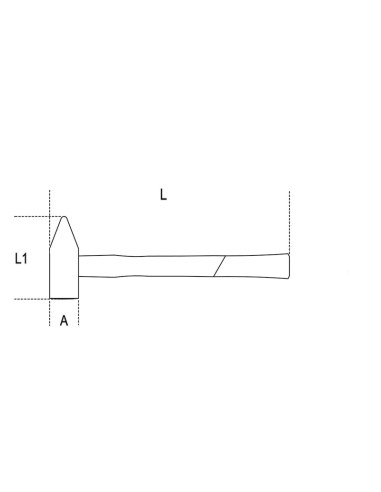 Martelli tipo tedesco per meccanici manico in fibra di vetro