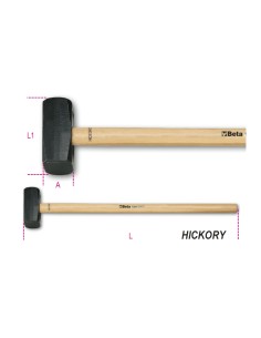 Mazze a coppia manico in legno hickory
