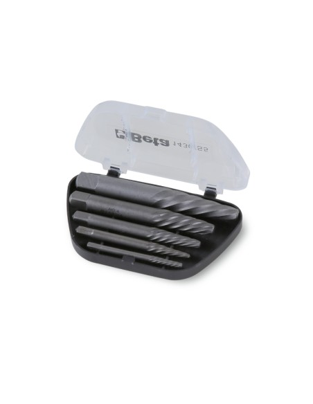 Serie di estrattori conici per viti e prigionieri danneggiati destrorsi in astuc Serie di estrattori conici per viti e prigionieri danneggiati destrorsi in astuc