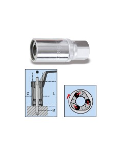 Estrattori a rulli per viti prigioniere con attacco quadro femmina 1/2"