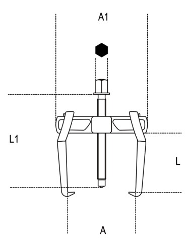 Estrattori universali a 2 griffe scorrevoli