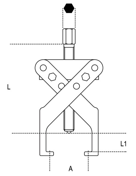 Estrattori a due griffe tipo leggero Estrattori a due griffe tipo leggero