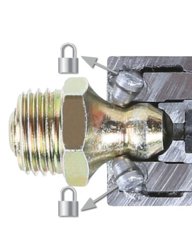 Testina per ingrassaggio autobloccante a 6 spilli 