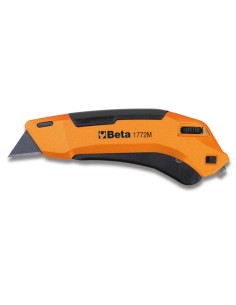 Cutter a lama retrattile di sicurezza fornito con 4 lame
