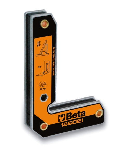 Squadra magnetica 90°, per angoli interni ed esterni