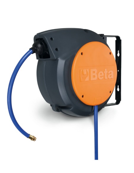 Avvolgitubo automatico corpo in materiale plastico antiurto, per aria o acqua  Avvolgitubo automatico corpo in materiale plastico antiurto, per aria o acqua