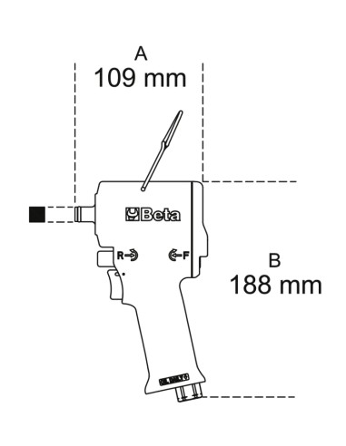 Avvitatore a impulsi reversibile ultracompatto con prestazioni elevate