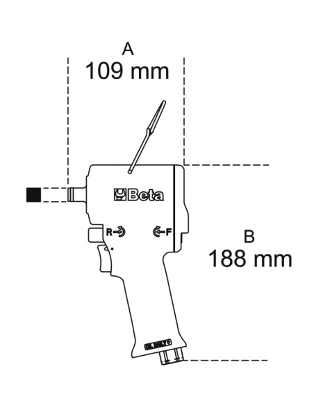 Avvitatore a impulsi reversibile ultracompatto con prestazioni elevate Avvitatore a impulsi reversibile ultracompatto con prestazioni elevate