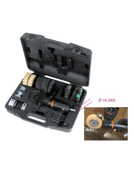 Levigatrice multifunzione con 16 accessori in valigetta di plastica