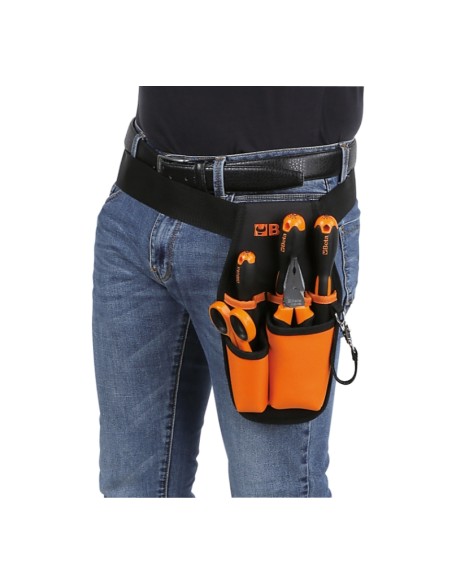 Marsupio porta attrezzi vuoto in Nylon, con cintura Marsupio porta attrezzi vuoto in Nylon, con cintura