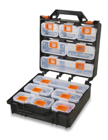Valigia organizer con 12 vaschette asportabili, vuota