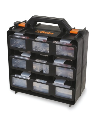 Valigia organizer con 12 vaschette asportabili, vuota