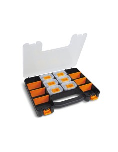 Valigia organizer con 6 vaschette asportabili e divisori regolabili