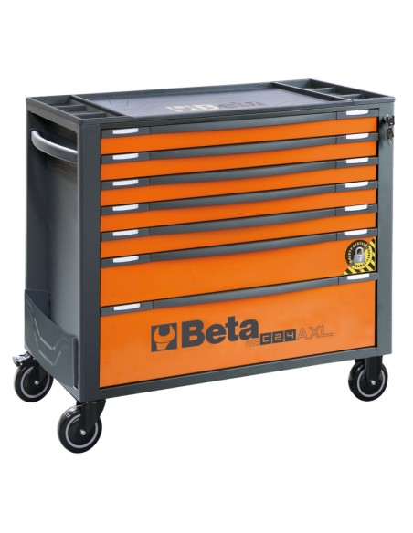 Cassettiera porta attrezzi 7 cassetti, con sistema antiribaltamento, modello lun Cassettiera porta attrezzi 7 cassetti, con sistema antiribaltamento, modello lun