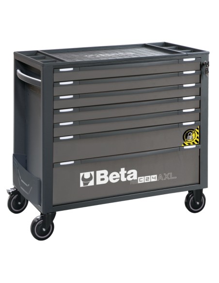 Cassettiera porta attrezzi 7 cassetti, con sistema antiribaltamento, modello lun Cassettiera porta attrezzi 7 cassetti, con sistema antiribaltamento, modello lun