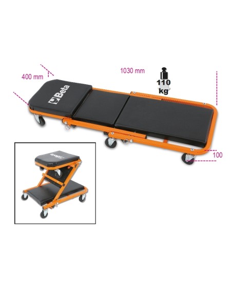 Lettino sottomacchina e seggiolino Lettino sottomacchina e seggiolino