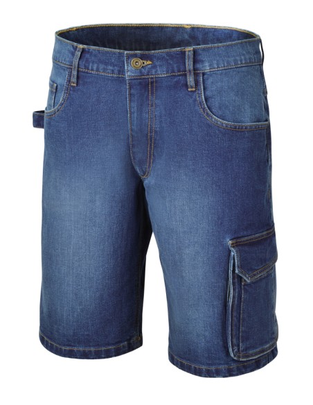 Bermuda jeans da lavoro elasticizzati Bermuda jeans da lavoro elasticizzati