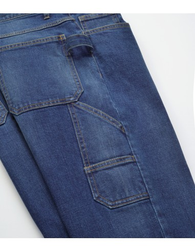 Bermuda jeans da lavoro elasticizzati