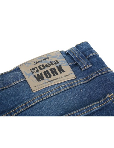 Bermuda jeans da lavoro elasticizzati