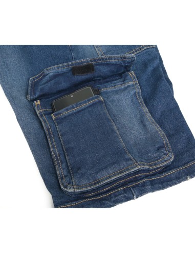 Bermuda jeans da lavoro elasticizzati