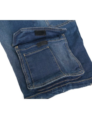 Bermuda jeans da lavoro elasticizzati