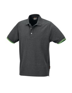 Polo 3 bottoni in 100% cotone 200 g, grigio