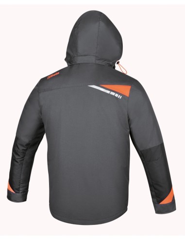 Giaccone in poliestere Oxford 300D impermeabilizzato, con spalmatura in PU, grig