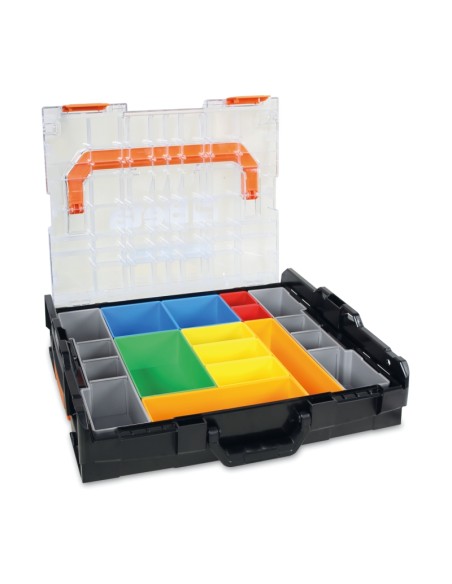 Valigetta portautensili COMBO in ABS, con coperchio trasparente