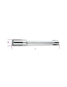 Chiavi a bussola poligonale con attacco quadro femmina 1/2" tipo lungo, per cand