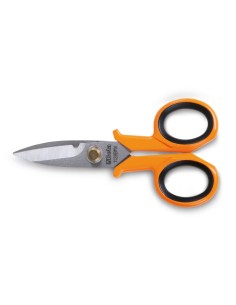 Forbici per elettricisti lame diritte in acciaio inossidabile con microdentatura