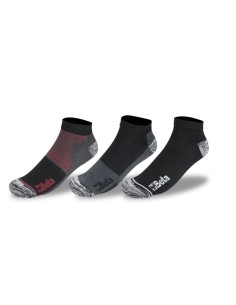 3 paia calze sneakers in cotone riciclato