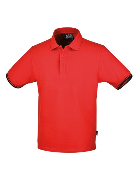 Polo 3 bottoni in 100% cotone 200 g, rosso