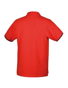 Polo 3 bottoni in 100% cotone 200 g, rosso 2