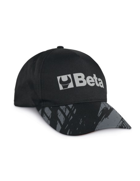 Cappellino Beta nero, design classico con visiera curva Cappellino Beta nero, design classico con visiera curva