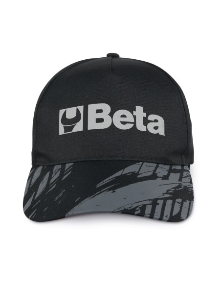 Cappellino Beta nero, design classico con visiera curva Cappellino Beta nero, design classico con visiera curva