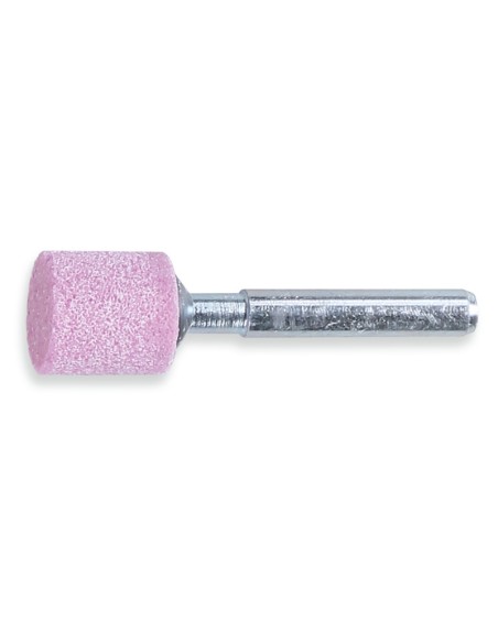 Mole abrasive con gambo, granuli abrasivi con corindone rosa con legante ceramic