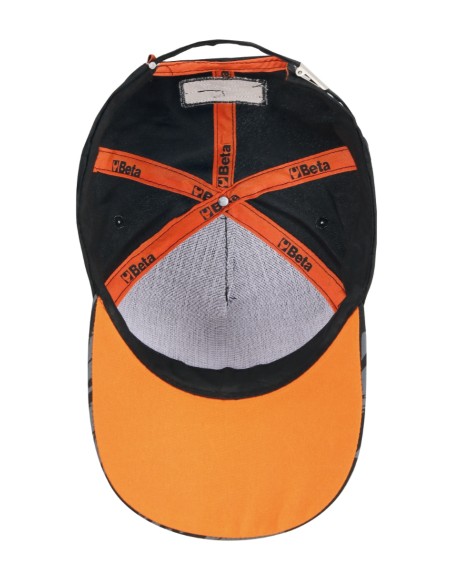 Cappellino Beta nero, design classico con visiera curva Cappellino Beta nero, design classico con visiera curva