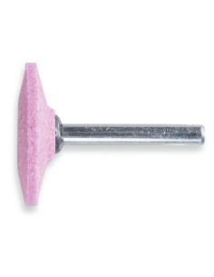Mole abrasive con gambo, granuli abrasivi di corindone rosa con legante ceramico