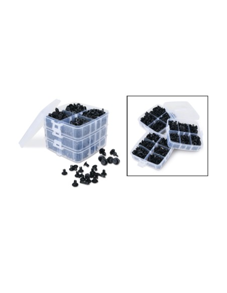 Assortimento 625 clips in plastica Assortimento 625 clips in plastica