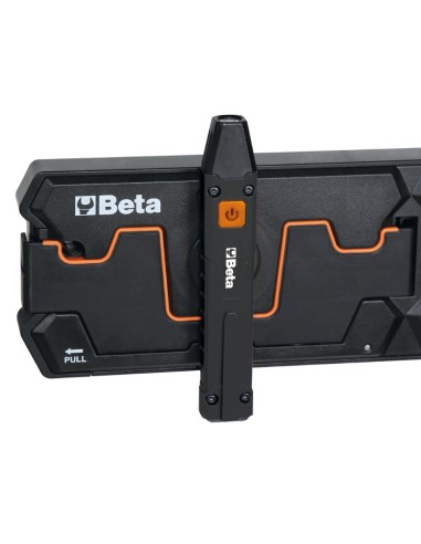 Torcia a LED per ispezioni con ricarica wireless.