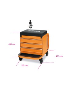 Seggiolino con cassettiera
